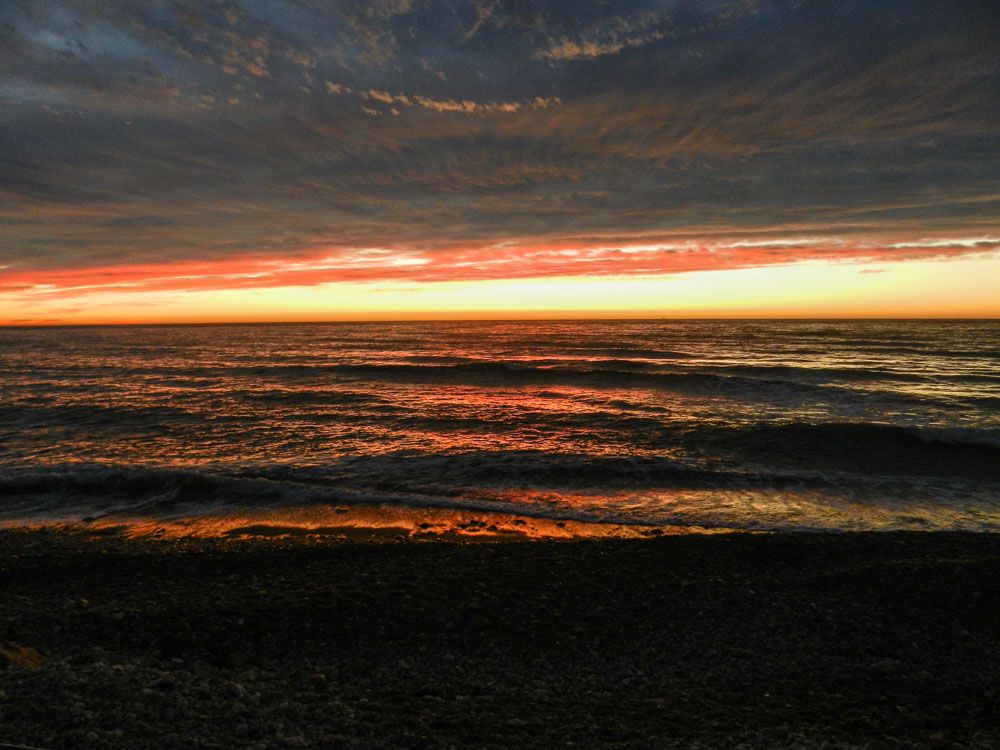 Sonnenuntergang am Strand